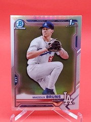 2021 1st Bowman Chrome Prospect Refractor #BDC-126 Maddux Bruns